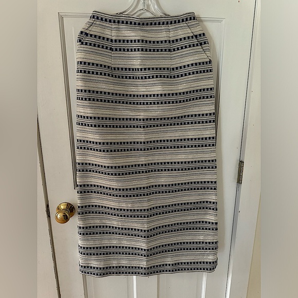 MODA OPERANDI BOUGUESSA skirt Vintage Striped Metalic skirt. Never worn! NWT - Picture 1 of 11